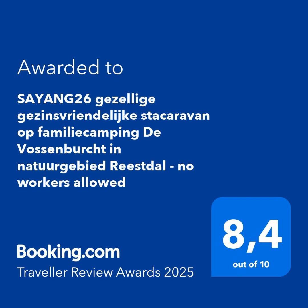 Sayang26 Gezellige Gezinsvriendelijke Stacaravan Op Familiecamping De Vossenburcht In Natuurgebied Reestdal - No Workers Allowed Chalet